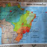 School map post vintage Brazil edition MDI