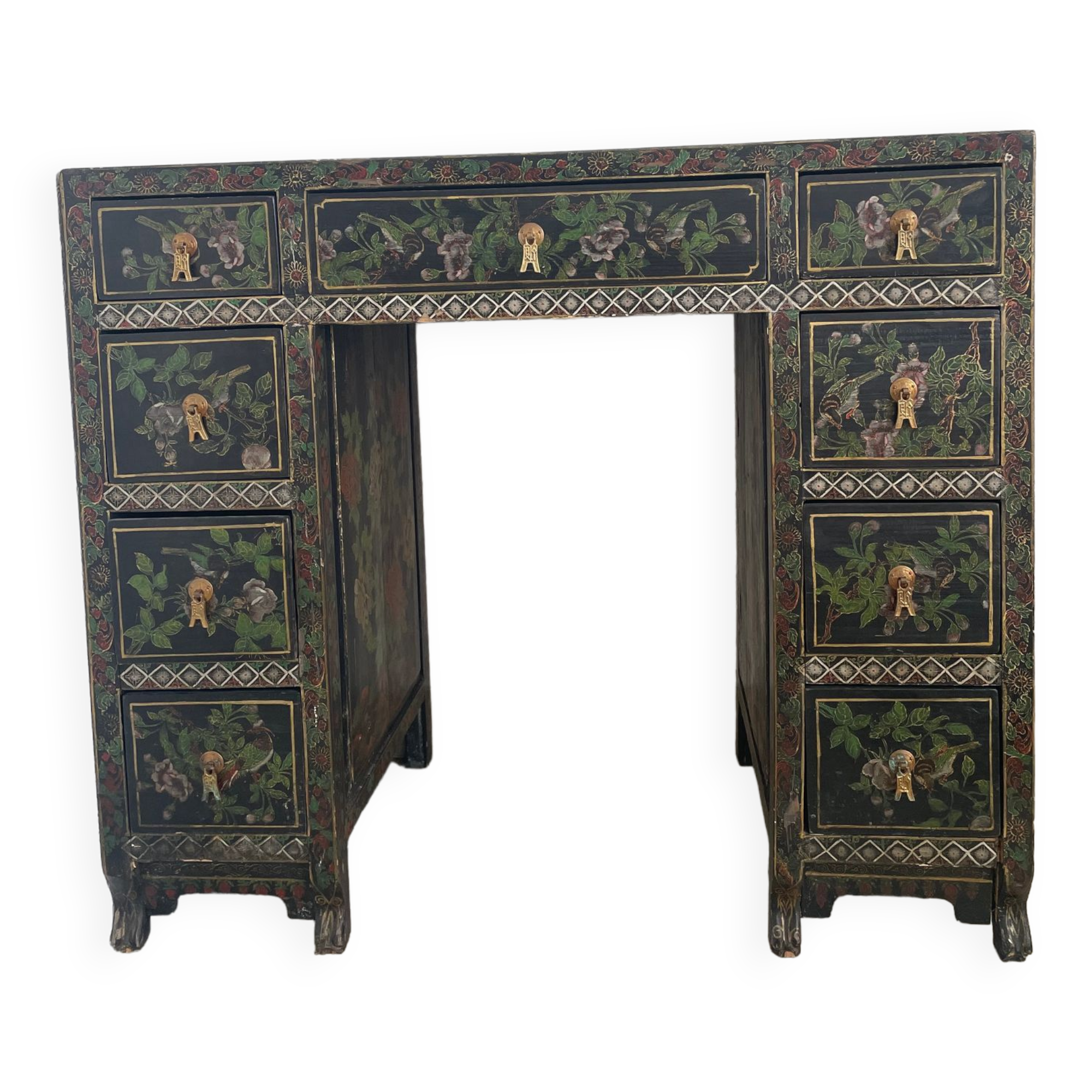 Asian style console desktop