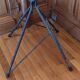 Vintage metal and wood coat rack