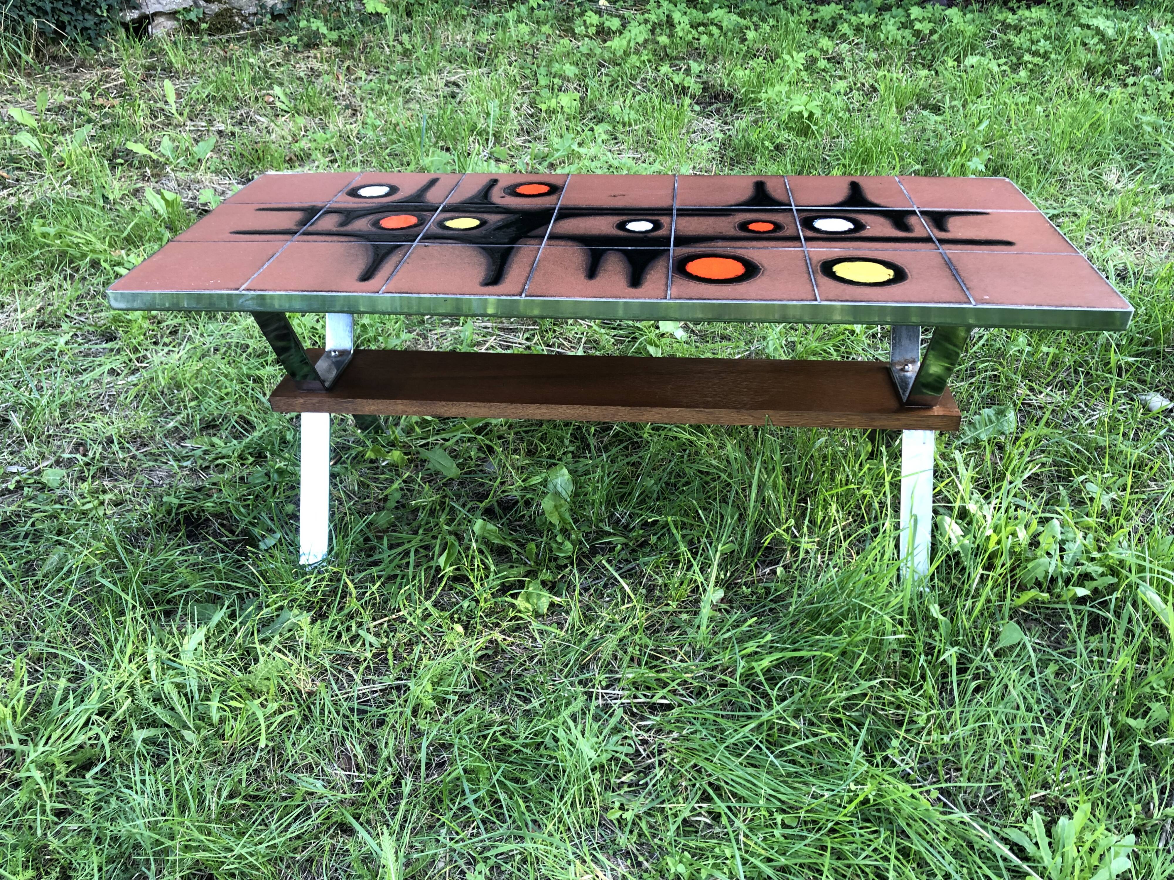 1970s Ceramic Coffee Table