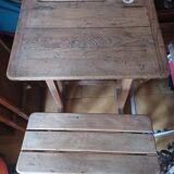 School table and inkwell