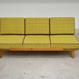 Banquette Daybed jaune vif par Drevotvar, ex Tchécoslovaquie 1960
