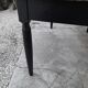 Table de ferme ancienne patiné noir -1m30