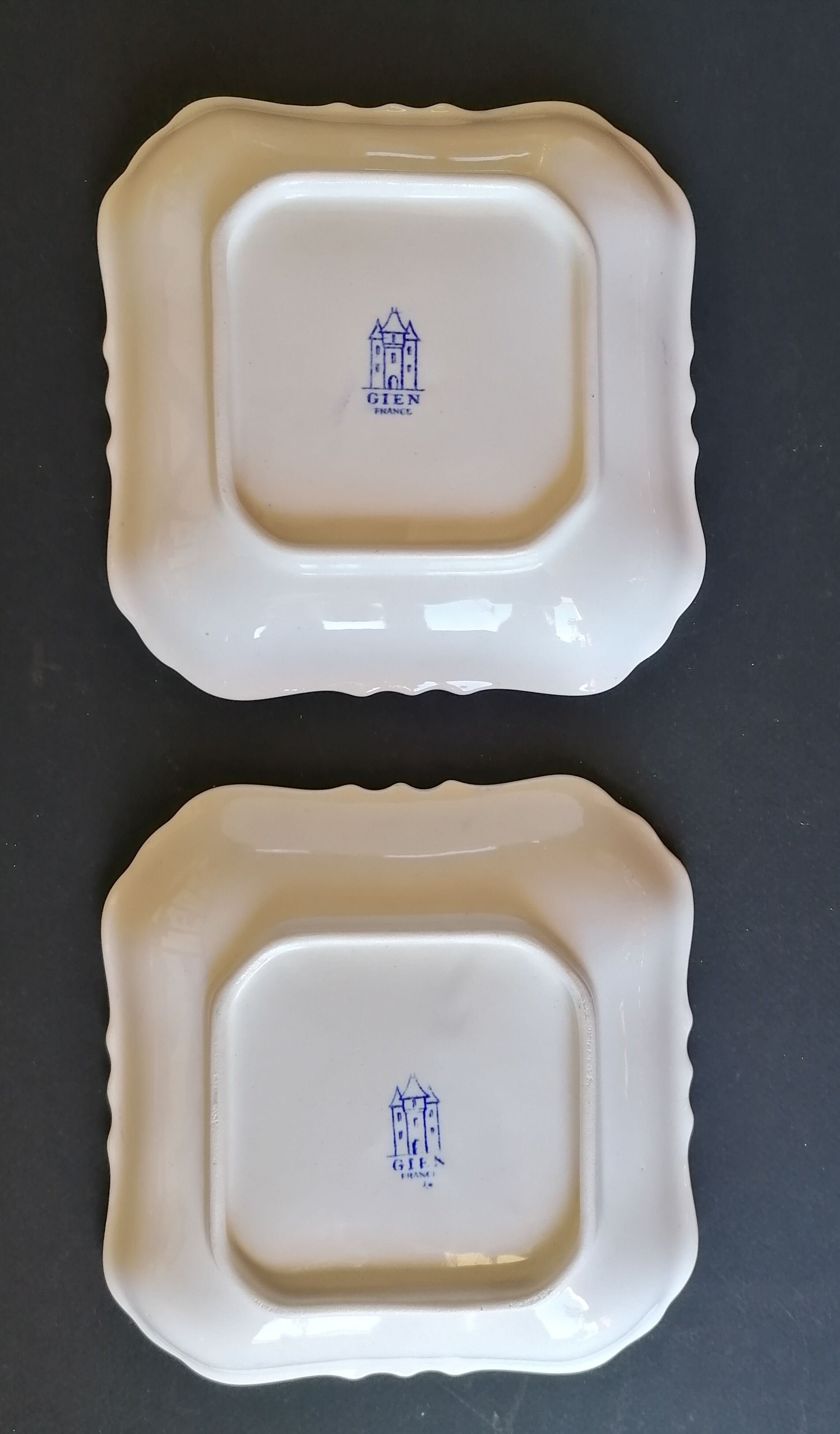 Empty pocket Gien blue and white