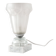 Art Deco glass lamp with white marble base