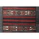 1970s Turkish Oushak handmade wool cotton red kilim runner 71x202