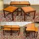 3 tables gigognes en teck, années 1970