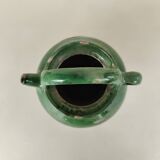 Green stoneware jug