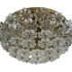 1960s/70s Ceiling Lamp Ernst Palme made of brass and glass, Germany