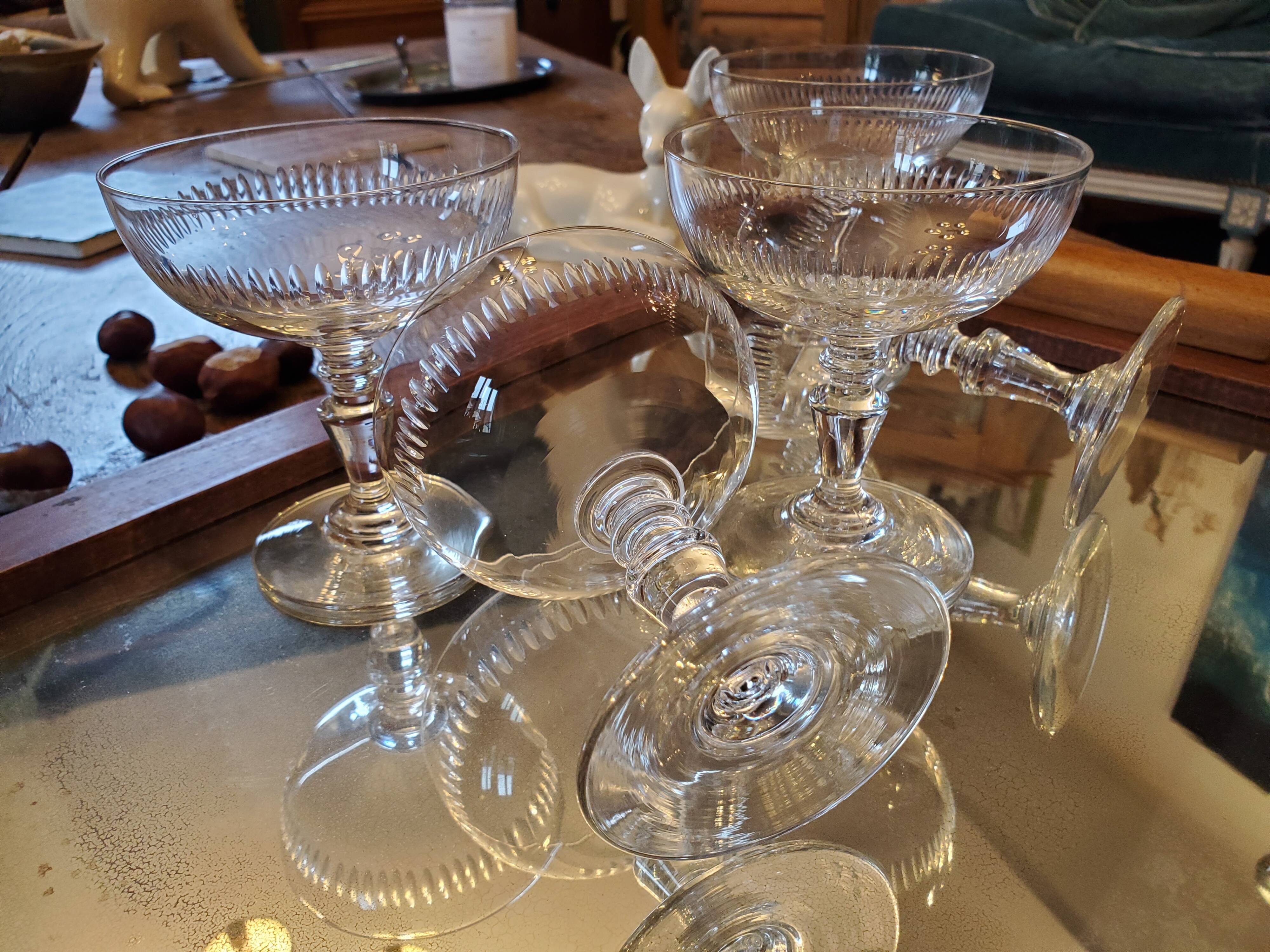 5 glasses of Champagne