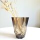 Vintage smoked glass vase