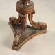 Antique neoclassical candelabrum in wood and iron, Italy, 19th century