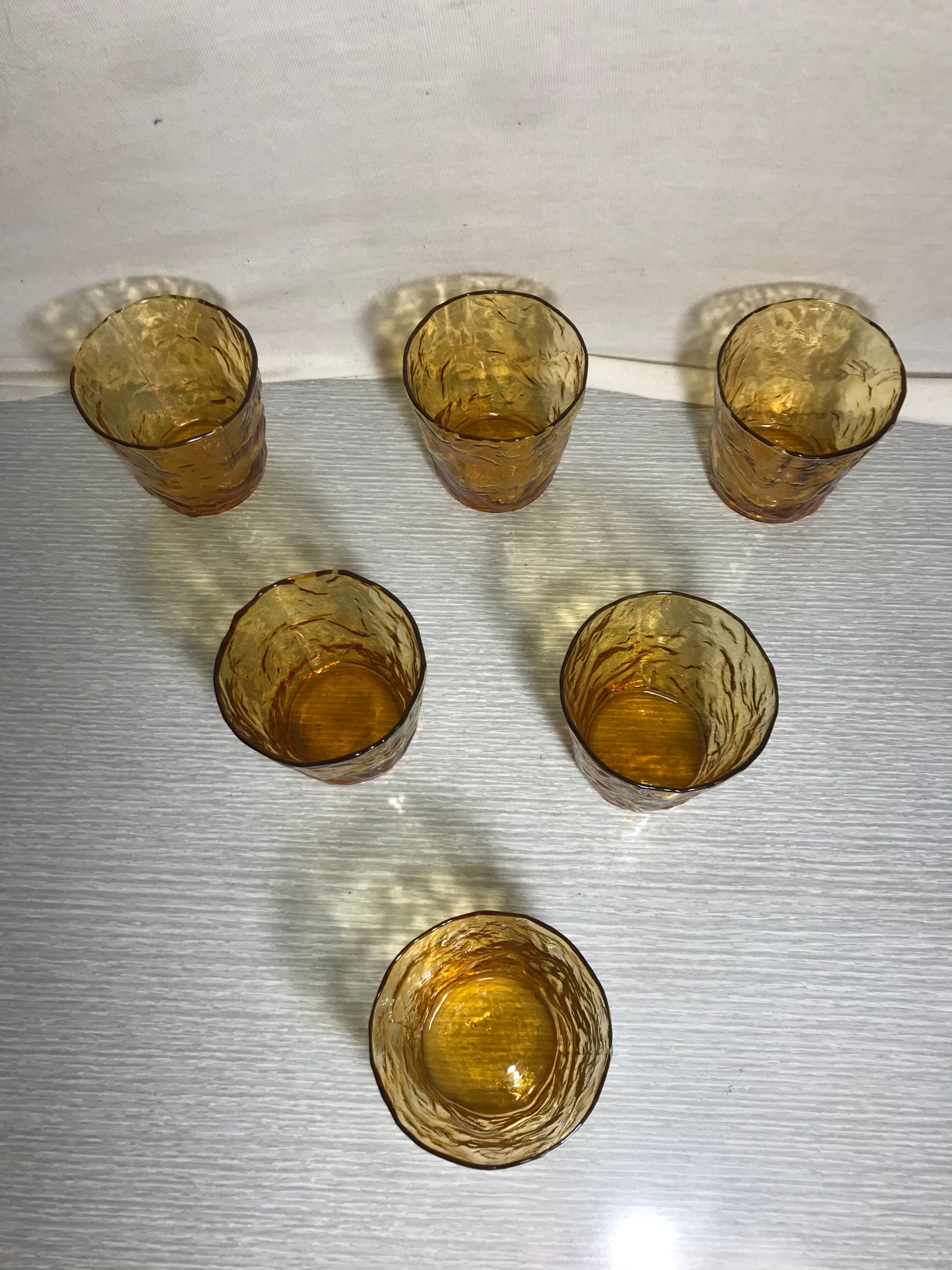 Series of 6 glasses