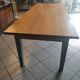 Solid walnut table circa 1980 with double patina