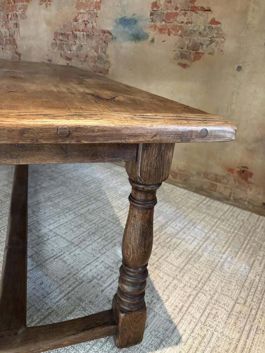 Dining table canteen in oak, 1940s