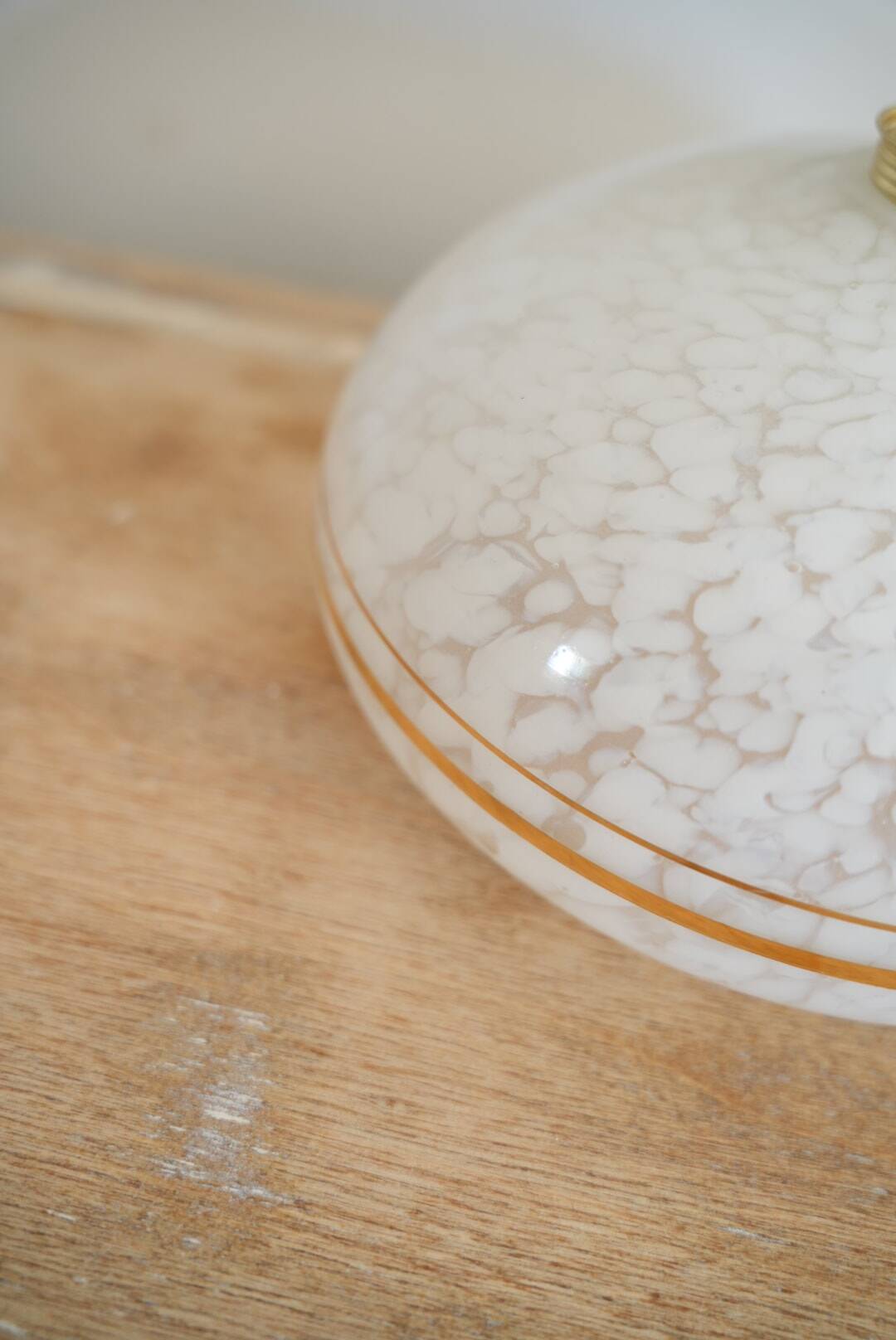 Applique verre de Clichy blanc