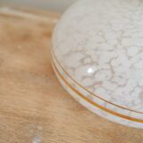 Applique verre de Clichy blanc