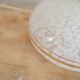 Applique verre de Clichy blanc