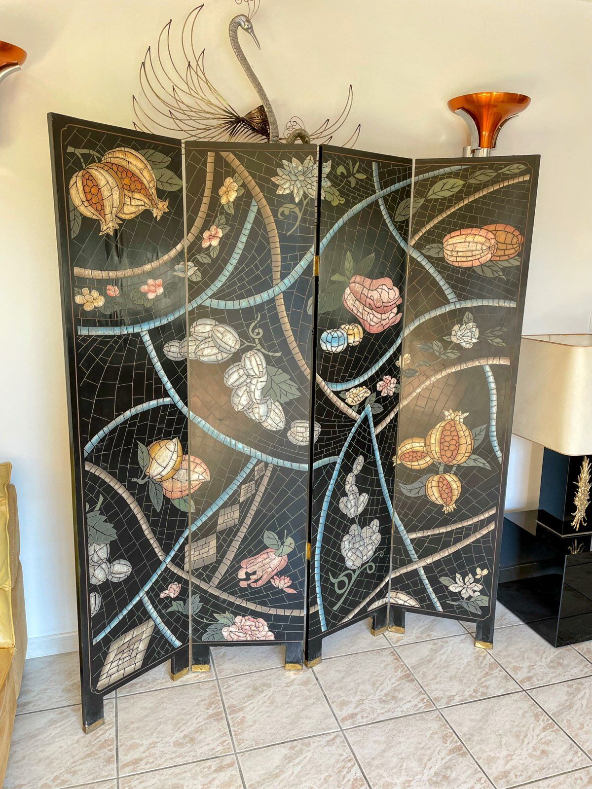 Coromandel style screen of the 60-70s