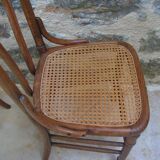 pair of can bistro chairs