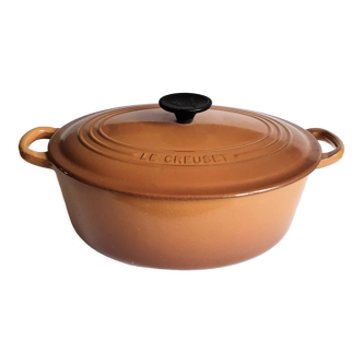 Vintage Le Creuset casserole in enamelled cast iron