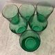 Série 6 verres à eau vert menthe