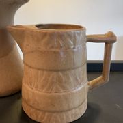 Vintage stoneware jug duo