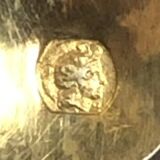 Cuillères vermeil (en argent doré) dans coffret en bois noir