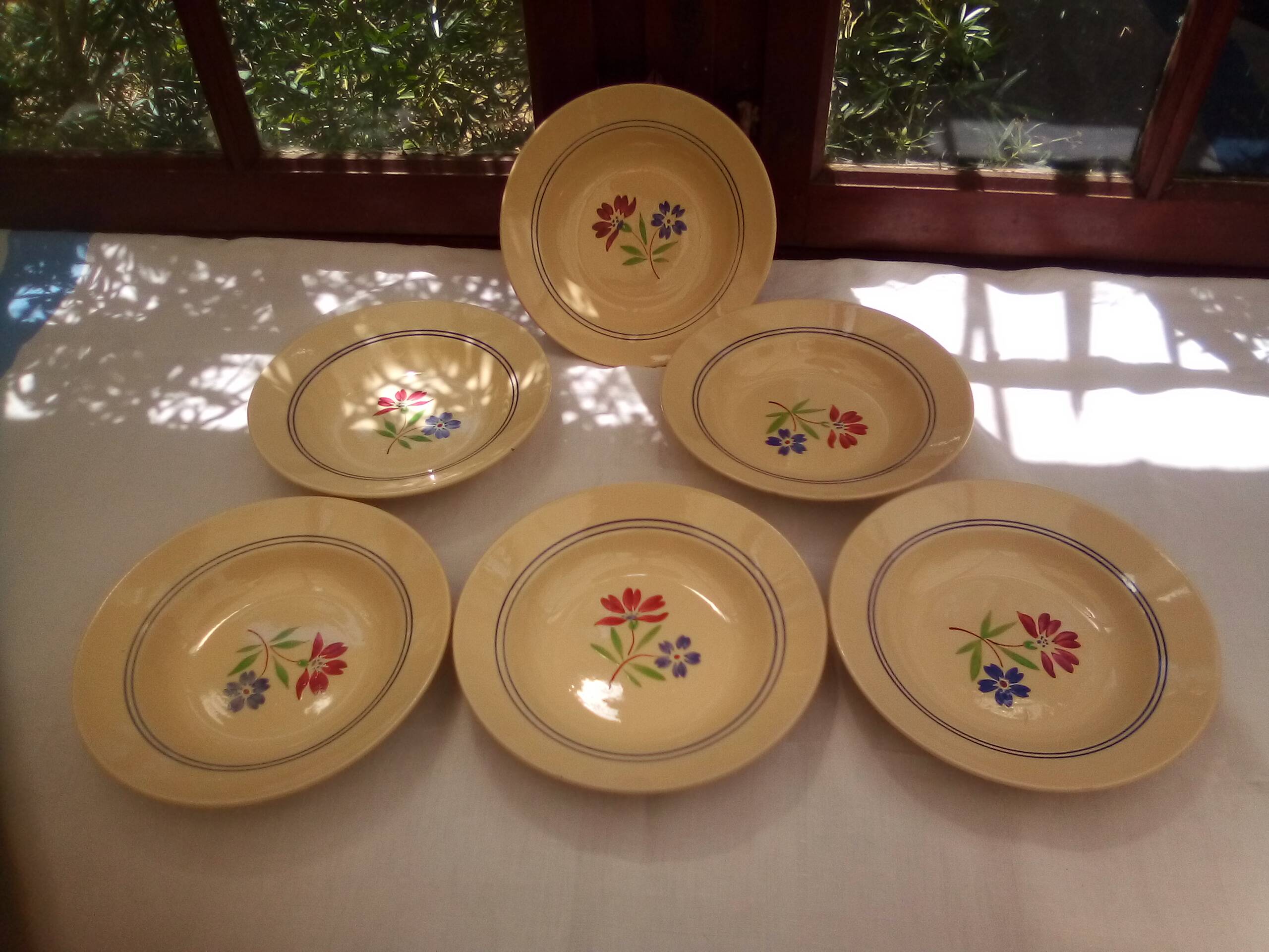 6 May soup plates / KG Lunéville