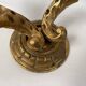 Pair of gilded wooden wall lights with two arms, early 20th century.