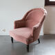 Fauteuil crapaud parme