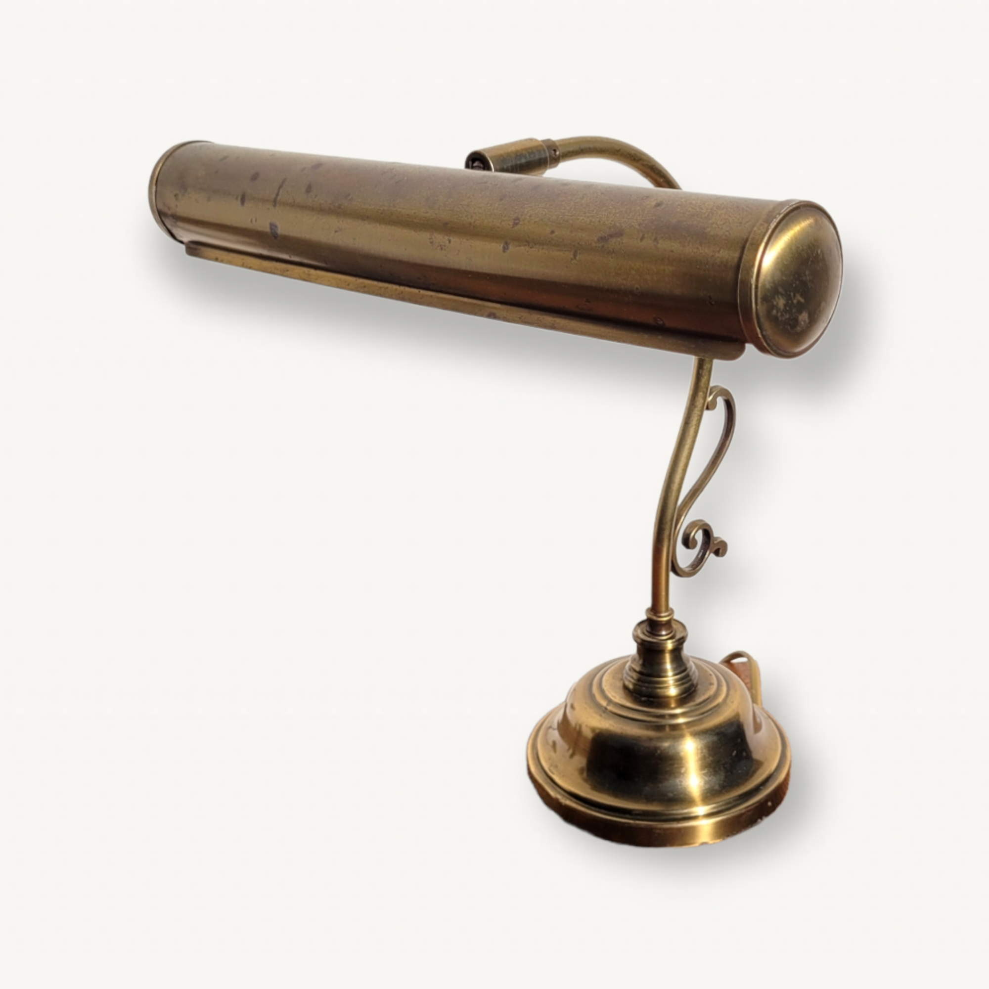 Banker desk lamp brass piano