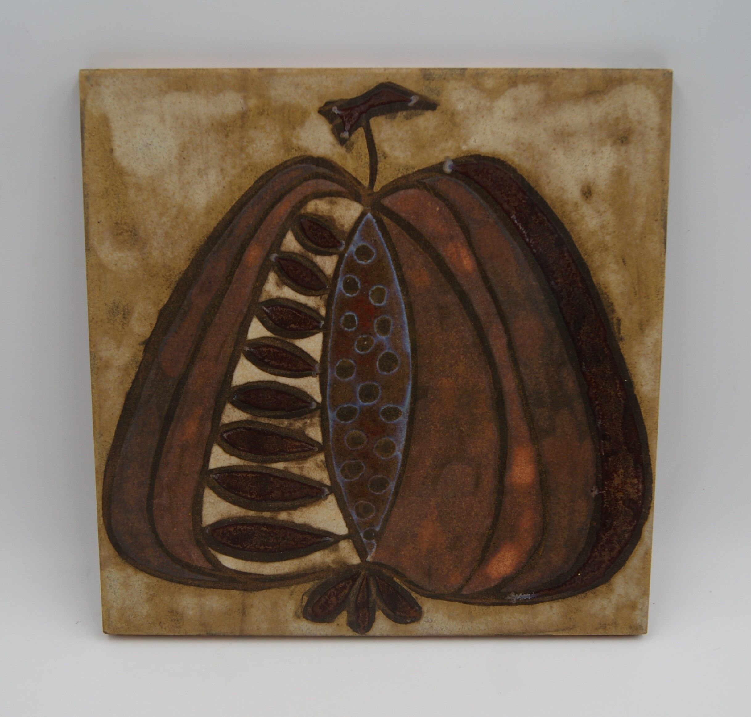 Vintage Vallauris ceramic tile