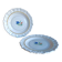 Pair of antique French faience plates, possibly Nevers, 19th century, hand-