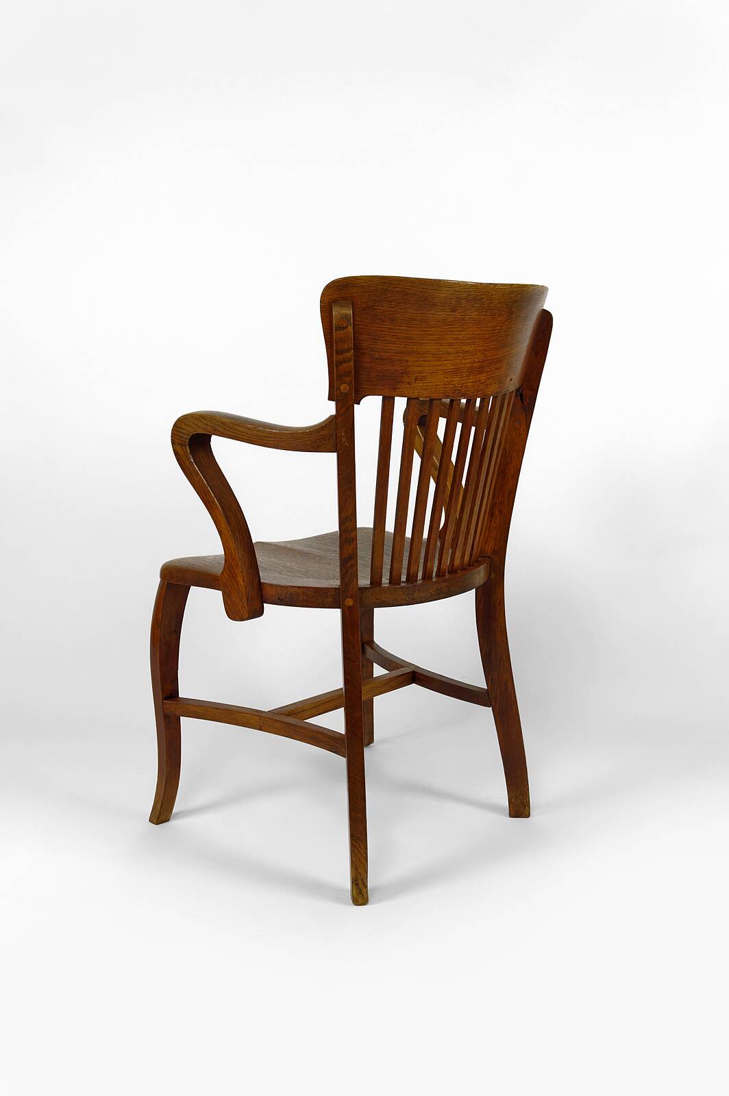 American oak office armchair, USA, circa 1900
