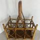 Basket, bottle holder, bamboo and rattan, 1970s