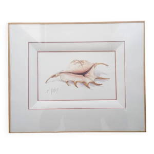 Aquarelle signée Romey