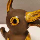 Ancienne tirelire en céramique en forme de canard de Hegnetslund Danemark