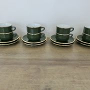 Apilco, set of 2 cups and saucers, Parisian bistros