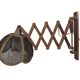 Schaarlamp - Harmonicalamp - teak - wandlamp - 60's