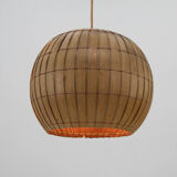Mid-century wooden veneer pendant, uluv, 1960s