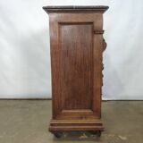 Bedside table carved in oak