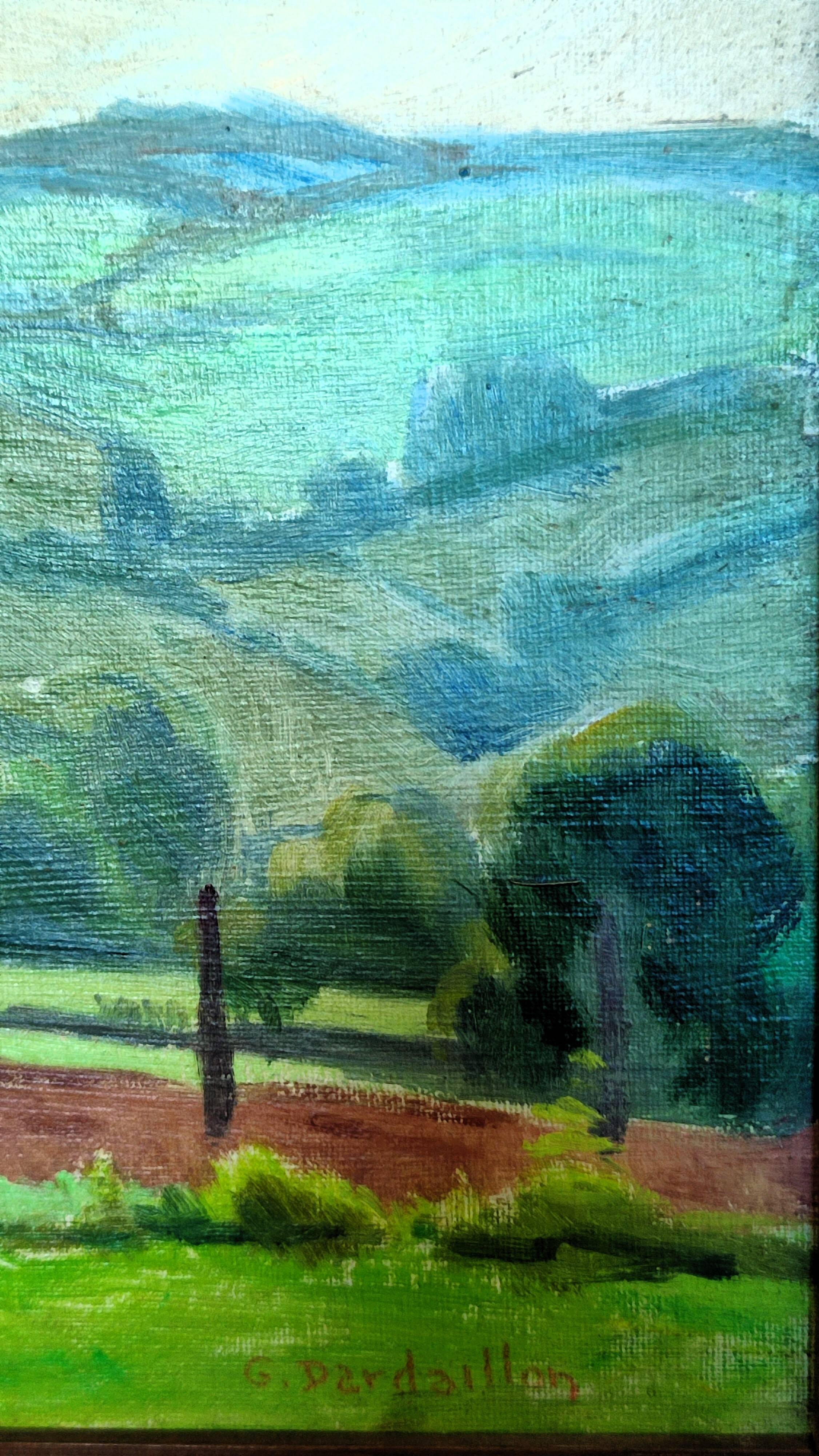 Landscape of limousin by gaston dardaillon (19th-20th century)