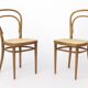 Pair of Vintage Thonet Model 14 Chairs | Radomsko Bentwood Dining Chairs |