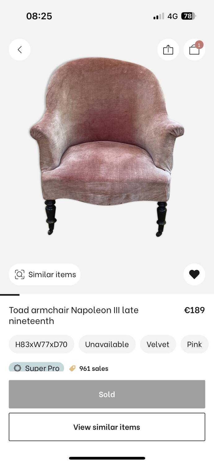 Napoleon III Toad Armchair