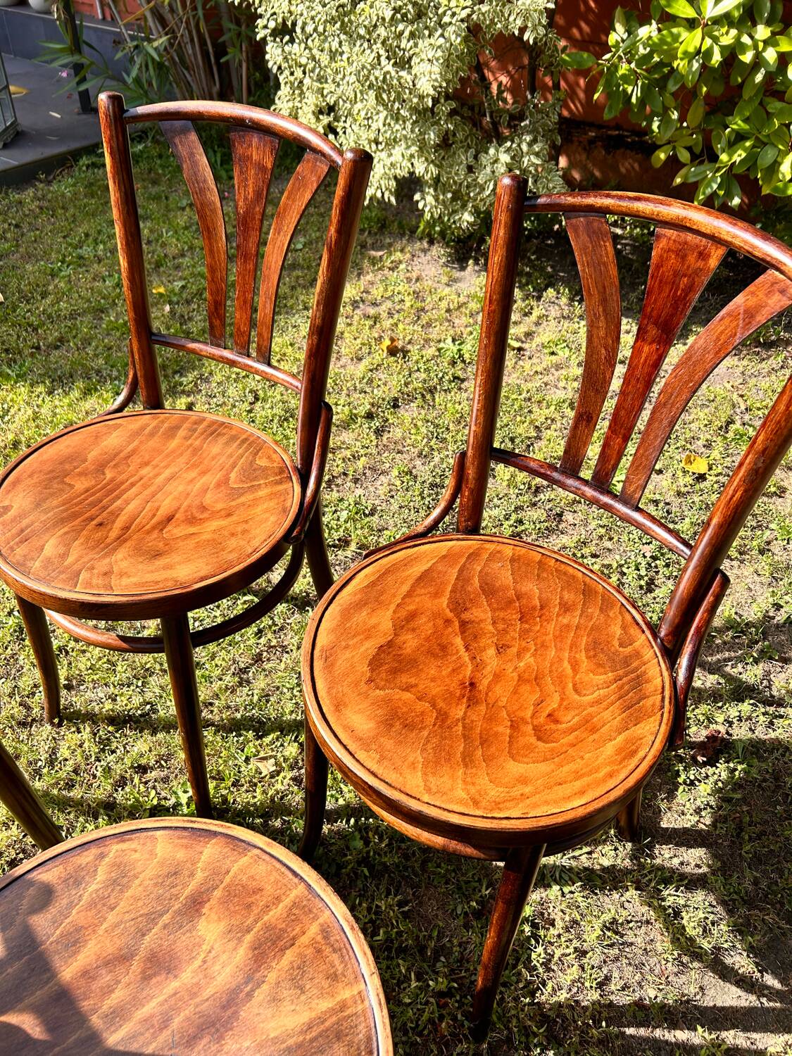 4 bistro chairs 1950