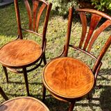 4 bistro chairs 1950