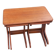 Set of 3 nesting tables in Scandinavian style made of teak from the 1970s.