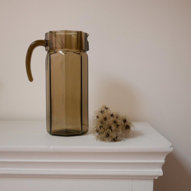 Smoked glass carafe