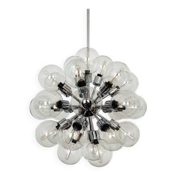 Chromed 1970s Sputnik Chandelier by Motoko Ishii for Staff
